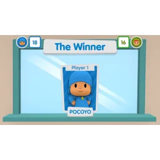 😀 71314591 Pocoyo The Winner kartun, pemenang, Pocoyo, anak-anak, karakter whatsapp sticker