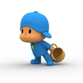 😀 8b26d903 Pocoyo pocoyo, kartun, karakter, keranjang whatsapp sticker