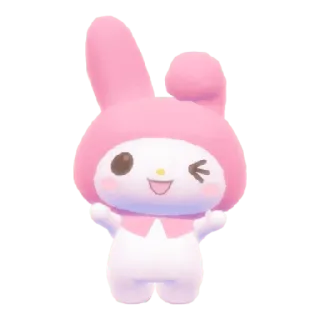 😀 e1d86794 My Melody My Melody, Sanrio, mignon, lapin, kawaii, dessin animé telegram sticker