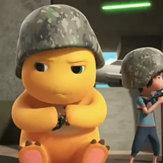 😀 68917302 Desenho animado, Soldados, Militar, Capacete, Arma whatsapp sticker