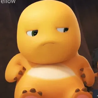 😀 1945d79d Yellow ไดโนเสาร์, การ์ตูน, สีเหลือง, น่ารัก, น่าเอ็นดู telegram sticker