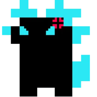 😀 5a0617f8 Pixel art, Mostro, Arrabbiato, Gioco, Videogioco whatsapp sticker