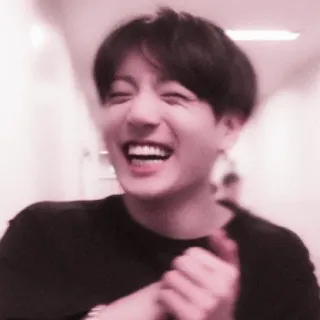 😀 47f10c38 Jungkook K-POP, 韓国人歌手, 男性, 笑顔, アイドル, BTS telegram sticker