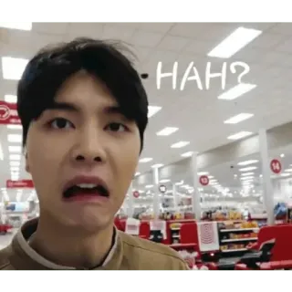 😀 55db991a HAH? คน, ประหลาดใจ, สับสน, ปฏิกิริยา, สีหน้า telegram sticker