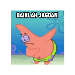 😀 0330614b Patrick Star Spongebob Squarepants BAIKLAH JAGOAN Cartoon, Patrick, Spongebob, Seestern telegram sticker