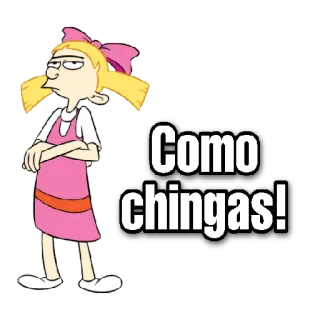 😀 6c9ea610 Como chingas! Cartoon, Wütend, Unverschämt, Beleidigend, Spanisch, Fluchen telegram sticker