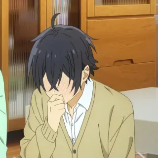 🖇 17877531 อนิเมะ, การ์ตูน, ขี้อาย, เด็กผู้ชาย telegram sticker