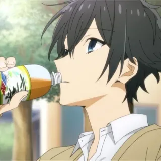 🖇 952d2e2c อนิเมะ, เครื่องดื่ม, คน, การ์ตูน, ผู้ชาย telegram sticker