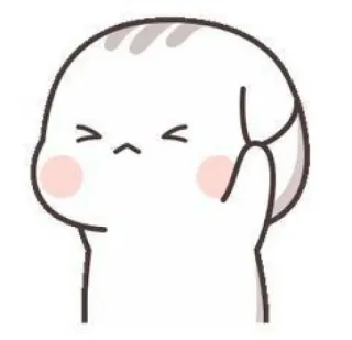 🧉 5316fe8d мультфильм, кот, милый, жест, оскорбительный, иллюстрация telegram sticker