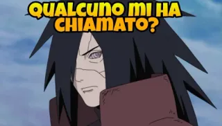 🤔 44c59754 Madara Uchiha Naruto QUALCUNO MI HA CHIAMATO? anime, naruto, madara, uchiha, personage, italiaans telegram sticker