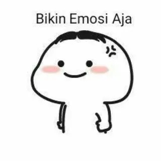 🌔 e2ddff8a Bikin Emosi Aja Dibujo animado, Enojado, Molesto, Frustrado, Meme whatsapp sticker