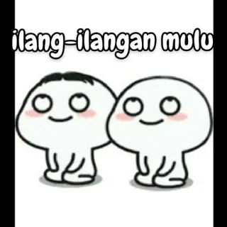 🌔 e3ba87bf ilang-ilangan mulu dibujos animados, lindo, kawaii, Indonesia whatsapp sticker
