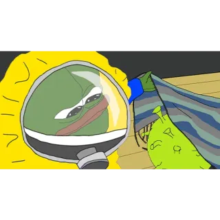 🛡 bb080f7f Pepe the Frog pepe, żaba, mem, internet, viral, kreskówka telegram sticker