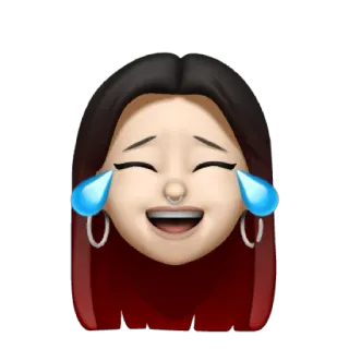 🐕‍🦺 ae45be25 emoji, płacz, śmiech, łzy, twarz, kreskówka telegram sticker