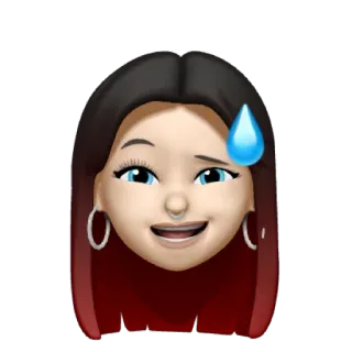 🐕‍🦺 f59c9c4b Emoji, Twarz, Pot, Zmartwiony, Sztuka cyfrowa, Kreskówka, Awatar telegram sticker