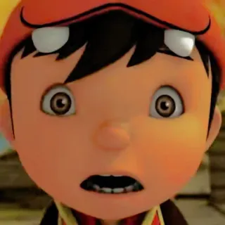 😳 01368956 BoBoiBoy Мультфильм, Анимация, В шоке, Удивлен, Аниме telegram sticker
