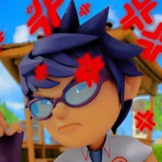 🤬 506013f3 злой, мультфильм, выражение, разочарование, персонаж telegram sticker