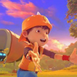 👤 9624dbac мультфильм, персонаж, мальчик, оранжевая шляпа, анимация telegram sticker