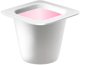 🥛 526f3e69 nourriture, yaourt, dessert, rose, récipient telegram sticker