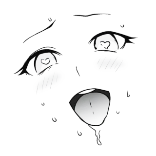 Ахегао @stickers187 telegram stickers