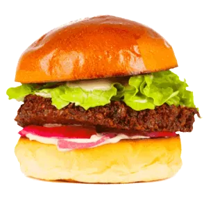 🍔 8651bd59 burger, food, sandwich, lettuce, tomato, bun, delicious whatsapp sticker