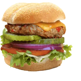 🍔 94b1f84c burger, food, sandwich, cheeseburger, fast food whatsapp sticker