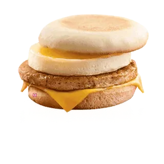🍔 ae234c39 food, breakfast, sandwich, muffin, egg, cheese, sausage whatsapp sticker