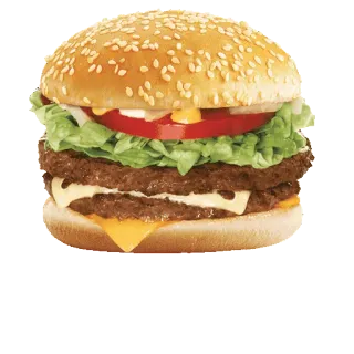 🍔 f7faff0e burger, hamburger, food, fast food, sandwich whatsapp sticker