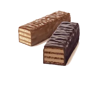 🍫 5cceb888 wafel, chocolade, snoep, zoet, eten, dessert telegram sticker