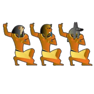 🚶 189cbaba エジプト, 古代, 神々, ラー, セト, アヌビス, ヒエログリフ telegram sticker