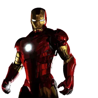 🤖 7b628b1b Iron Man Iron Man, Marvel, superhero, armor, comic book, Tony Stark whatsapp sticker