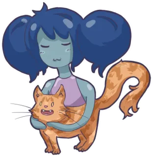 😺 091ea730 卡通, 角色, 幻想, 猫, 可爱, 友好 telegram sticker