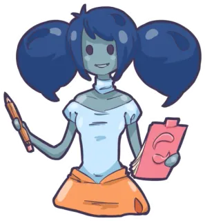 🙂 d0aac9dc 卡通, 角色, 绘画, 艺术, 铅笔, 艺术家, 设计 telegram sticker