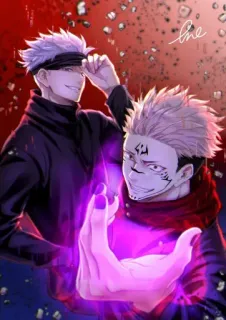 😈 101c8c0a Gojo Satoru Jujutsu Kaisen Anime, Manga, Gojo, Satoru, Jujutsu Kaisen, Hechicería, Energía maldita, Personajes telegram sticker