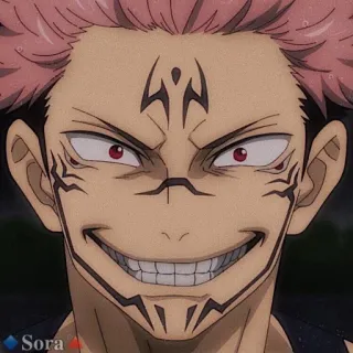 😈 b4063c1e Ryomen Sukuna Jujutsu Kaisen Anime, Manga, Demonio, Maldiciones, Marcas faciales, Villano, Ryomen Sukuna, Jujutsu Kaisen telegram sticker