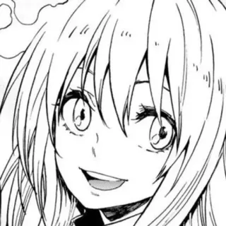 🏞 e7b18912 Anime, Manga, Ritratto, Personaggio, Monocromatico whatsapp sticker