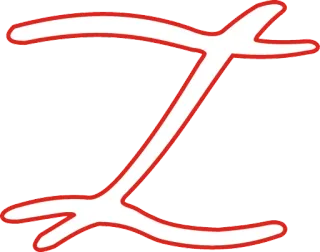 ⚡️ 1b4fabad 符号, 字母 Z, 红色轮廓 telegram sticker