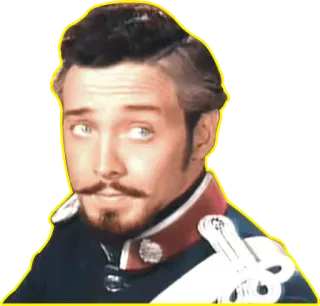 👀 cb5878aa 男人, 军事, 制服, 历史, 肖像, 胡子 telegram sticker