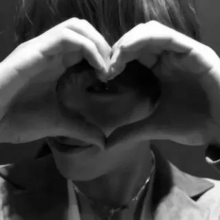 ❤️ 0c735649 heart, love, gesture, hands, person telegram sticker