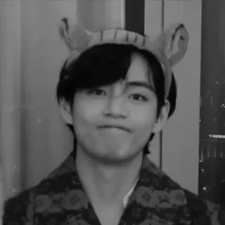 😐 2925f75b V kpop, idol, singer, tiger, person, man telegram sticker