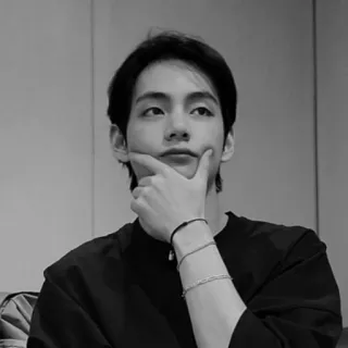 🤔 5527c788 man, person, portrait, black and white telegram sticker