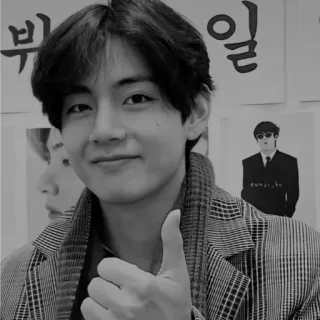 👍 8f3b2174 kpop, thumbs up, portrait, man, celebrity, singer telegram sticker