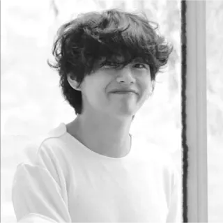 😊 d6ec5d57 V kpop, idol, BTS, singer, musician, celebrity telegram sticker