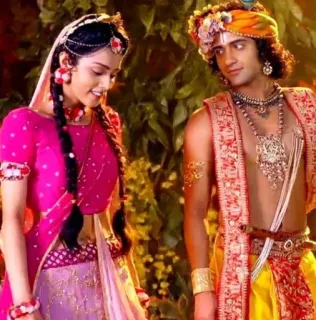 🙊 1a381d97 Radha Krishna 拉达, 奎师那, 印度教, 印度文化, 神, 精神, 宗教 telegram sticker