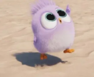 🌟 48a2db05 burung, kartun, hewan, imut, ungu lilac, ungu, berbulu telegram sticker