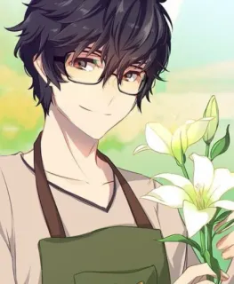 🤓 7baf5dce Аниме, Цветы, Садоводство, Милый, Персонаж whatsapp sticker