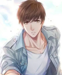 😠 d2306184 аниме, парень, красивый, мужской, персонаж, мода whatsapp sticker