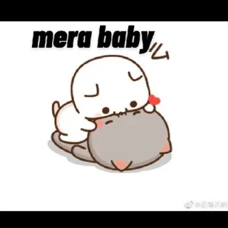 😘 6737e9e5 mera baby dễ thương, động vật, chó con, mèo, tình yêu telegram sticker