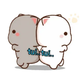 🥳 0c442f94 tui..tui.. kot, słodki, kreskówka, kawaii, brzoskwinia, Goma, Mochi telegram sticker
