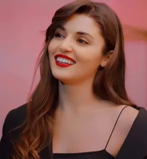 😄 5c24582a woman, portrait, smile, brunette, actress, celebrity telegram sticker